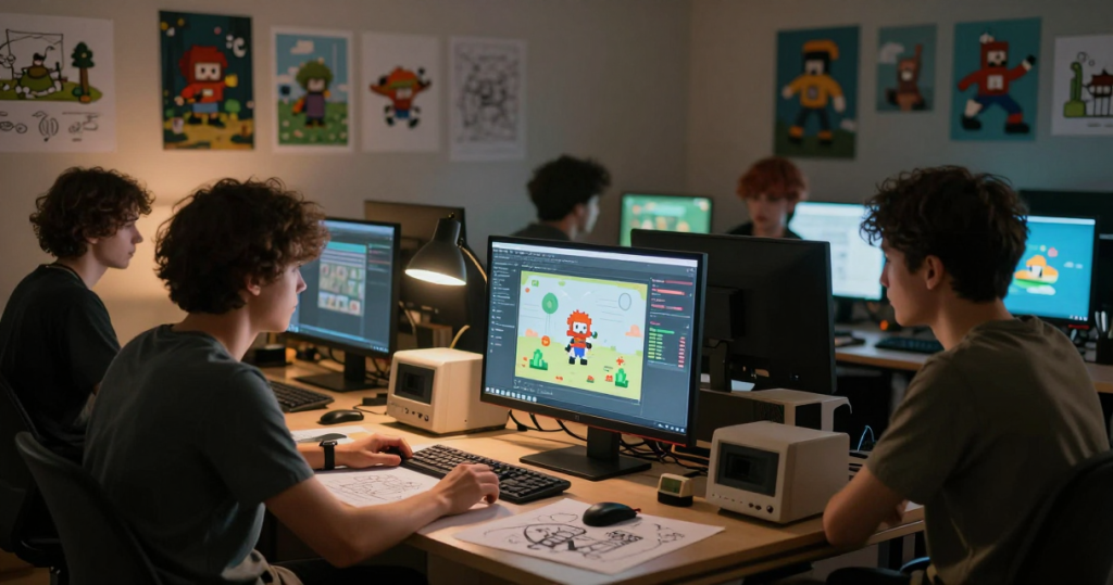 Indie game development scene